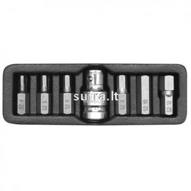 Antgalių rinkinys HEX 7vnt. Antgalių rinkinys HEX 7vnt.
