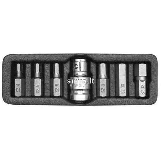 Antgalių rinkinys HEX 7vnt. Antgalių rinkinys HEX 7vnt.