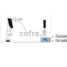 Diskinė pjovimo freza su deimanto dantukais, skirta MDF, GFK, CFK ir AFK plokščių pjovimui 3