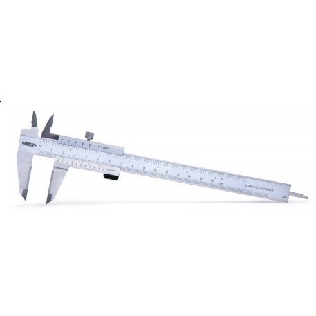 Slankmatis mechaninis su VHM plokštelėmis, padalos vertė 0.05 mm, INSIZE Slankmatis mechaninis su VHM plokštelėmis, padalos vertė 0.05 mm, INSIZE