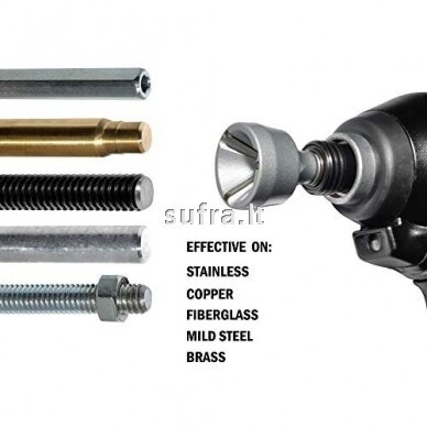 Užvartų nuėmiklis 1/8"-3/4" (3 -19 mm) 1 Užvartų nuėmiklis 1/8"-3/4" (3 -19 mm) 1